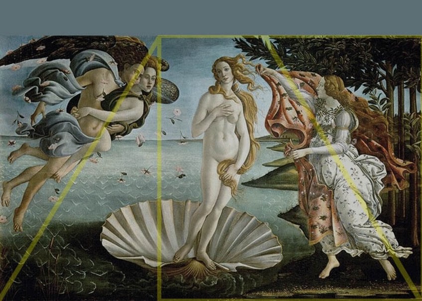 Proportion in Birth of Venus Painting