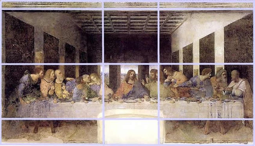 Proportions in the Last Supper by Da Vinci