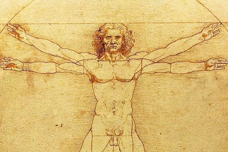 “The Vitruvian Man” by Da Vinci – The Famous Vitruvian Physique