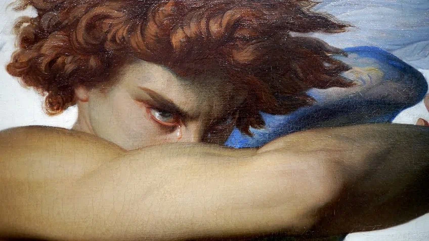 Detail of the Painting of Lucifer