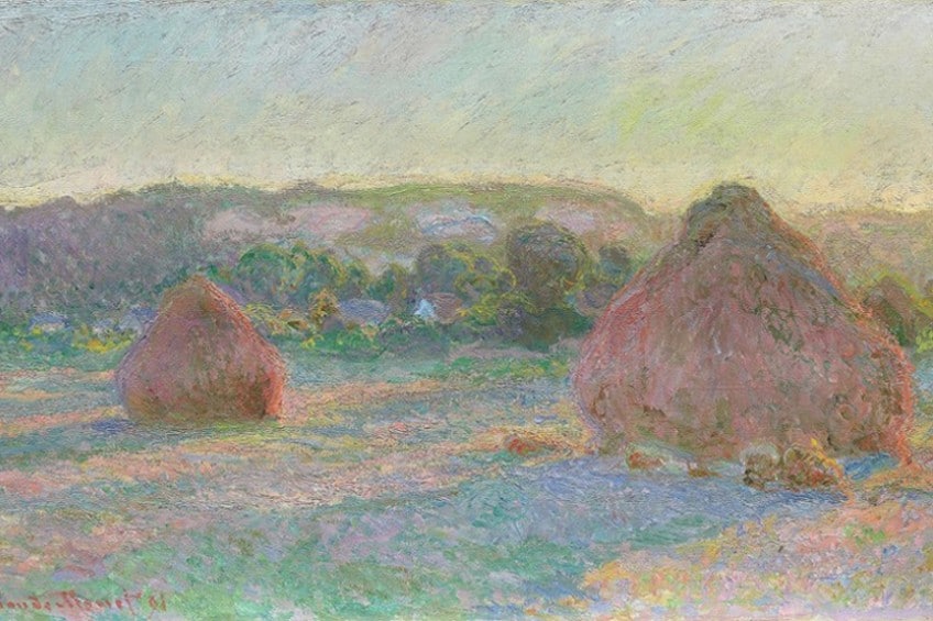 Haystacks by Claude Monet