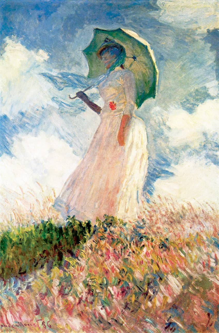 Other Versions of Woman With a Parasol Painting