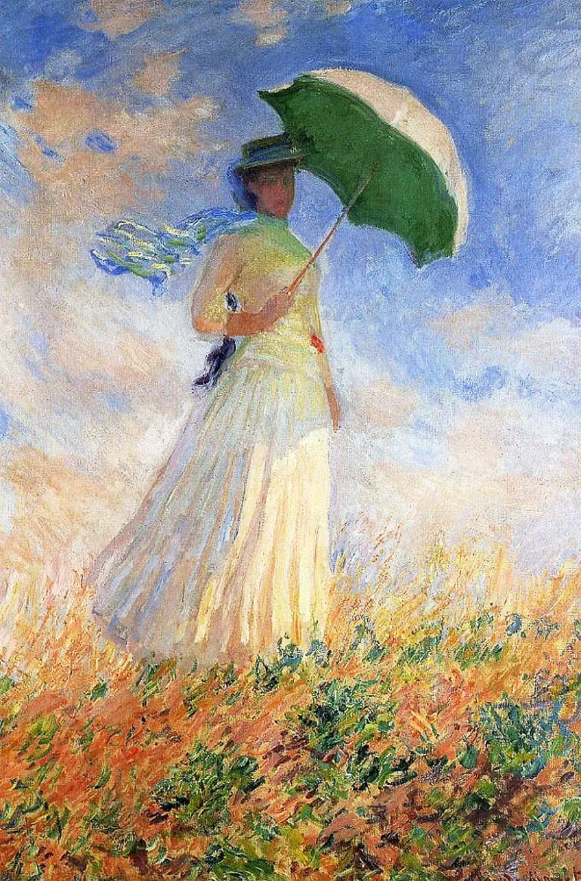 Woman With a Parasol Painting Series