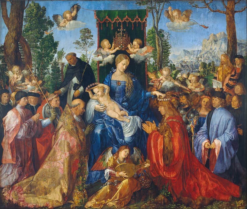 Feast of Rose Garlands Albrecht Dürer