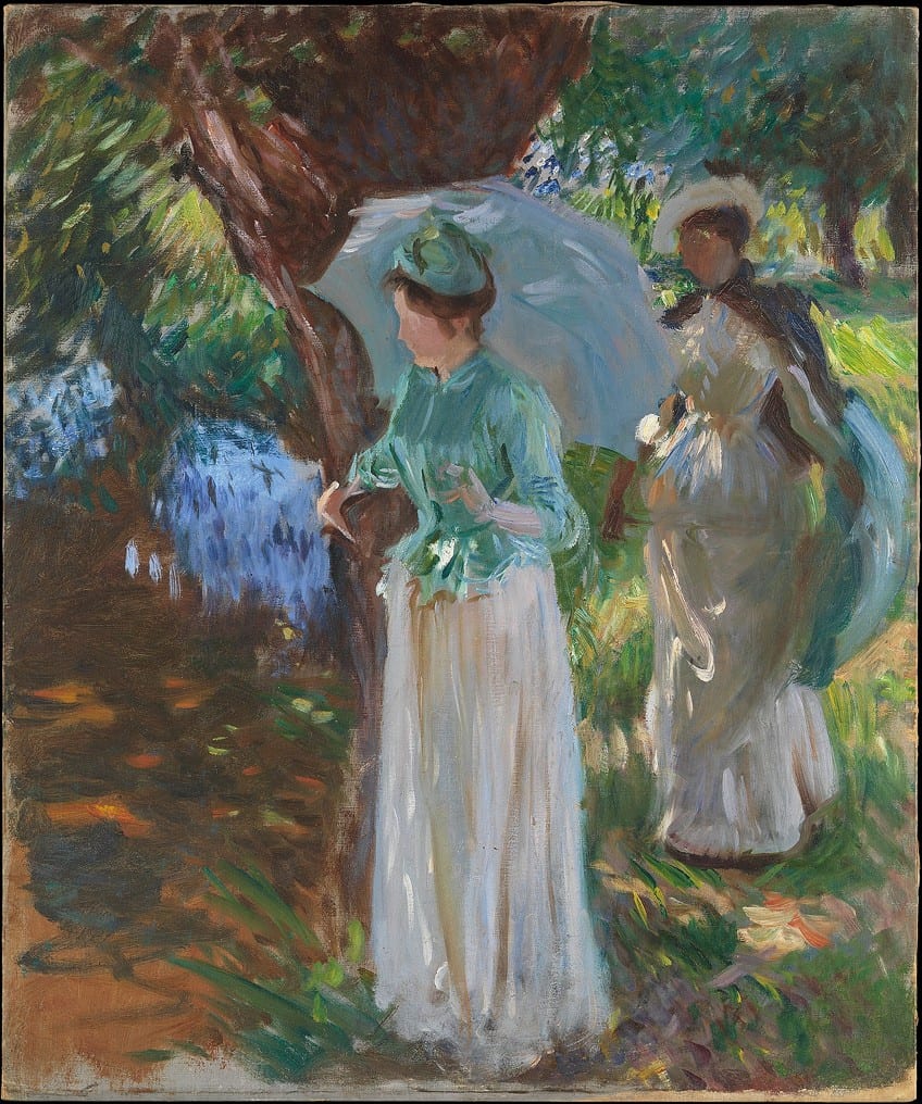 Influence of Woman With a Parasol Painting