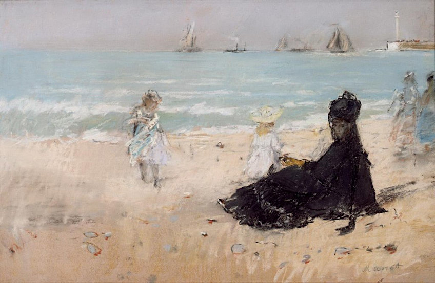 Morisot On the Beach at Fécamp