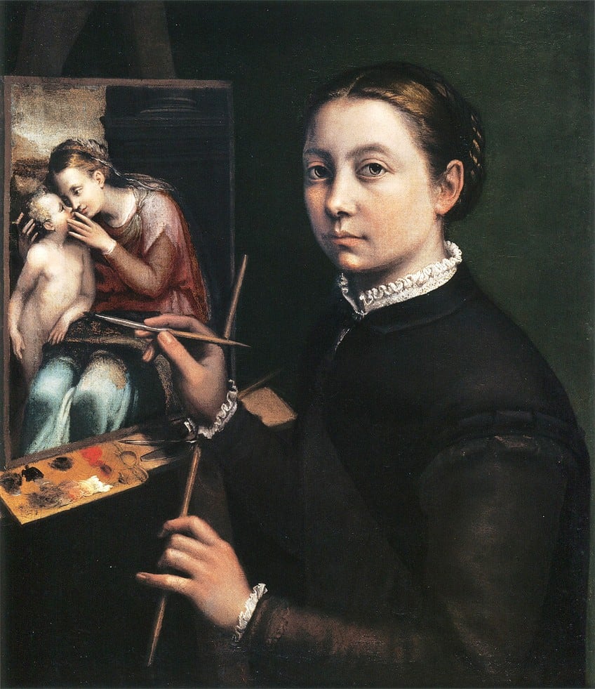 Renaissance Woman Painting