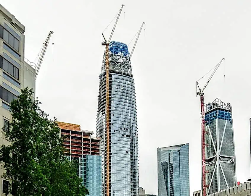 Construction of the Salesforce Tower