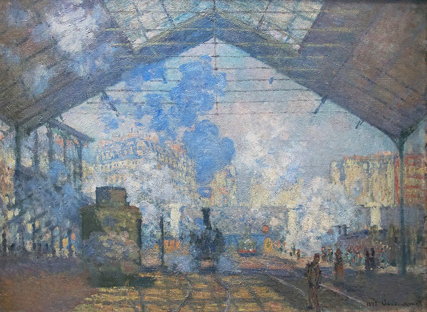 Gare Saint Lazare Painting