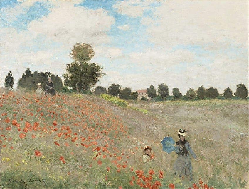Poppy Field by Monet