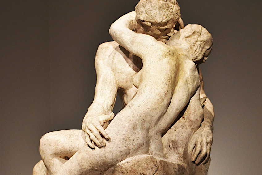 The Kiss Sculpture by Auguste Rodin