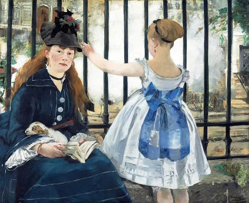 Train Station Painting by Manet