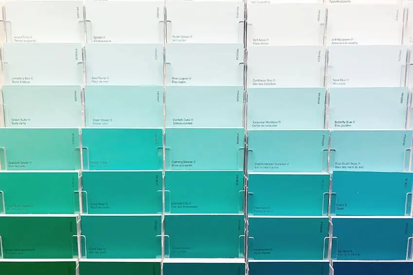 Aqua pantone colours