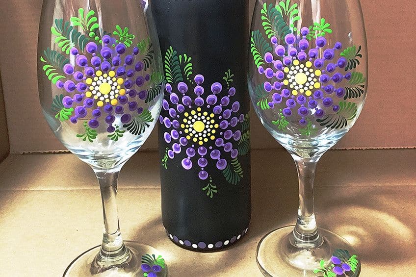 DIY Painted Wine Glass