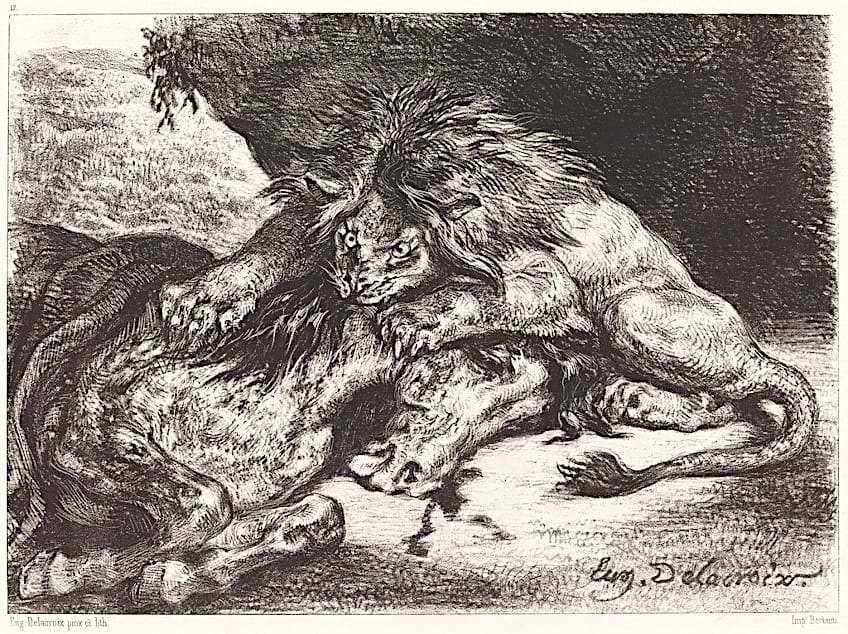 Eugène Delacroix Lithographs