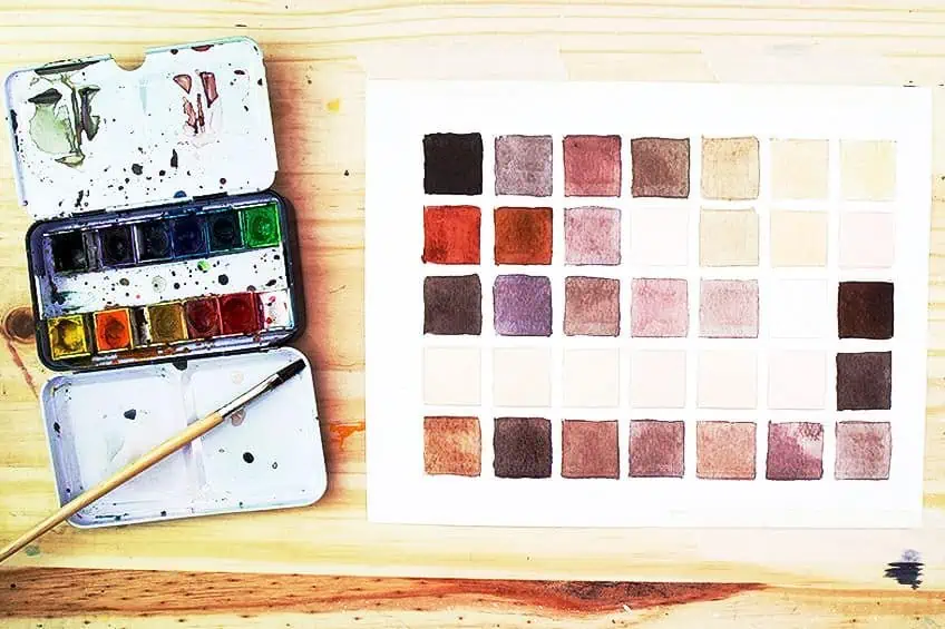 How to Make Skin Color with Watercolor