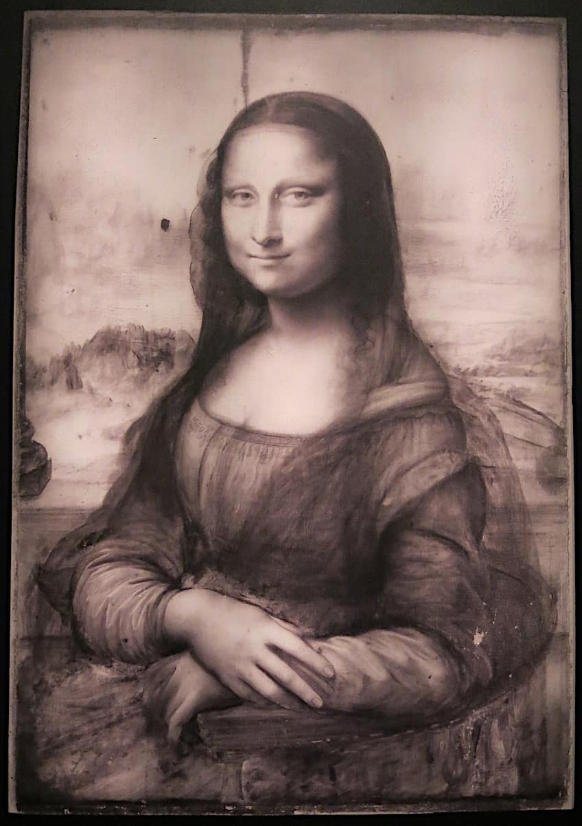 Infrared Scan of the Mona Lisa