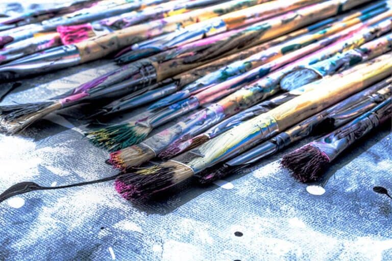 How to Clean Acrylic Paint Brushes Cleaning Paint Brushes