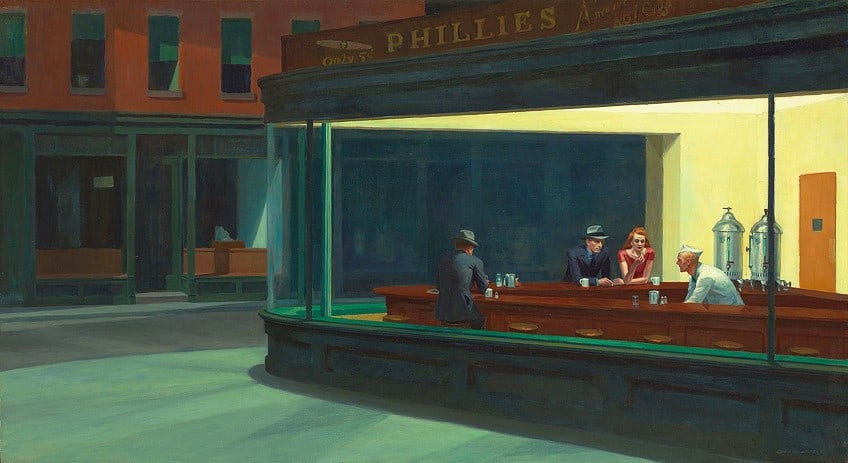 Nighthawks Painting