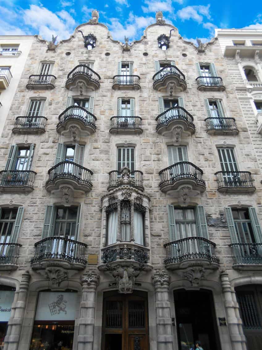Original Gaudi Architecture in Barcelona