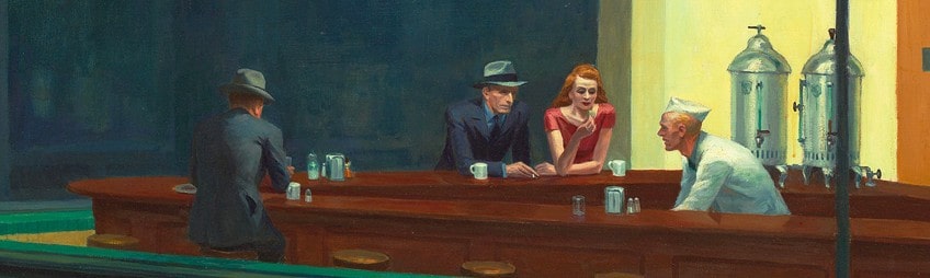 Subjects in the Nighthawks Painting