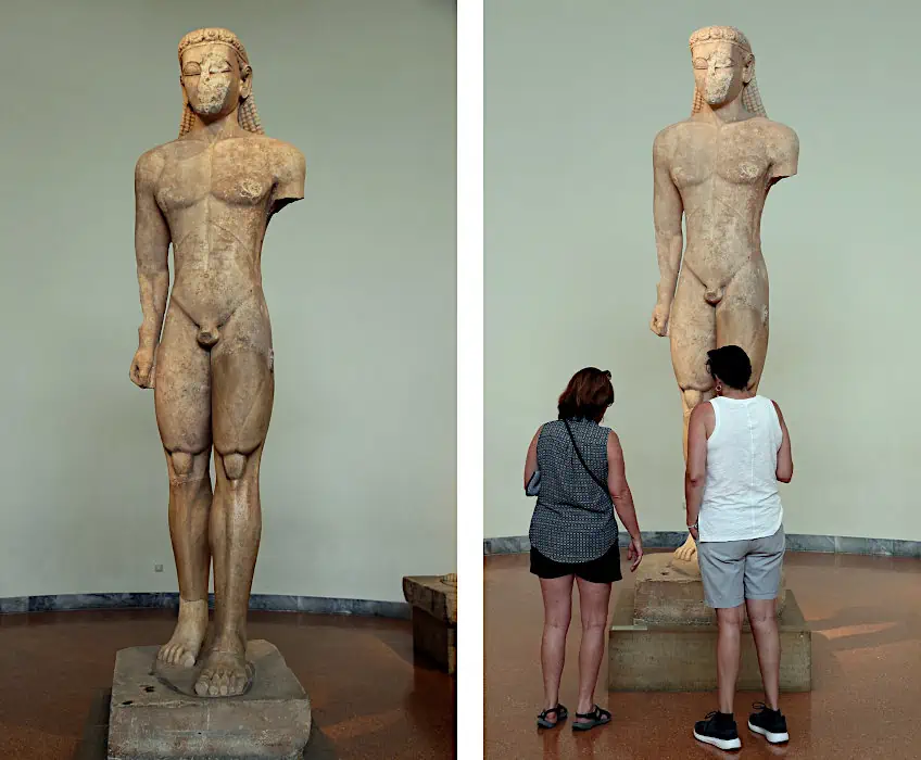 Archaic Greek Kouros Statues