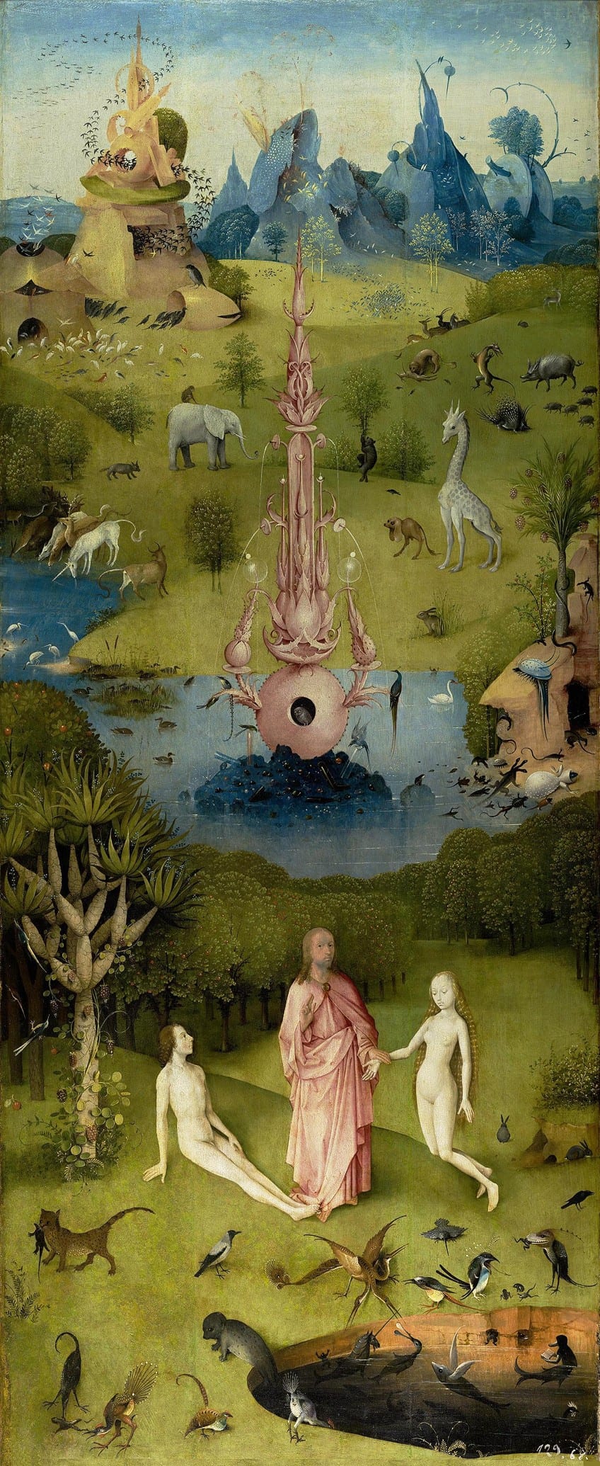 Left Panel in the Bosch Triptych