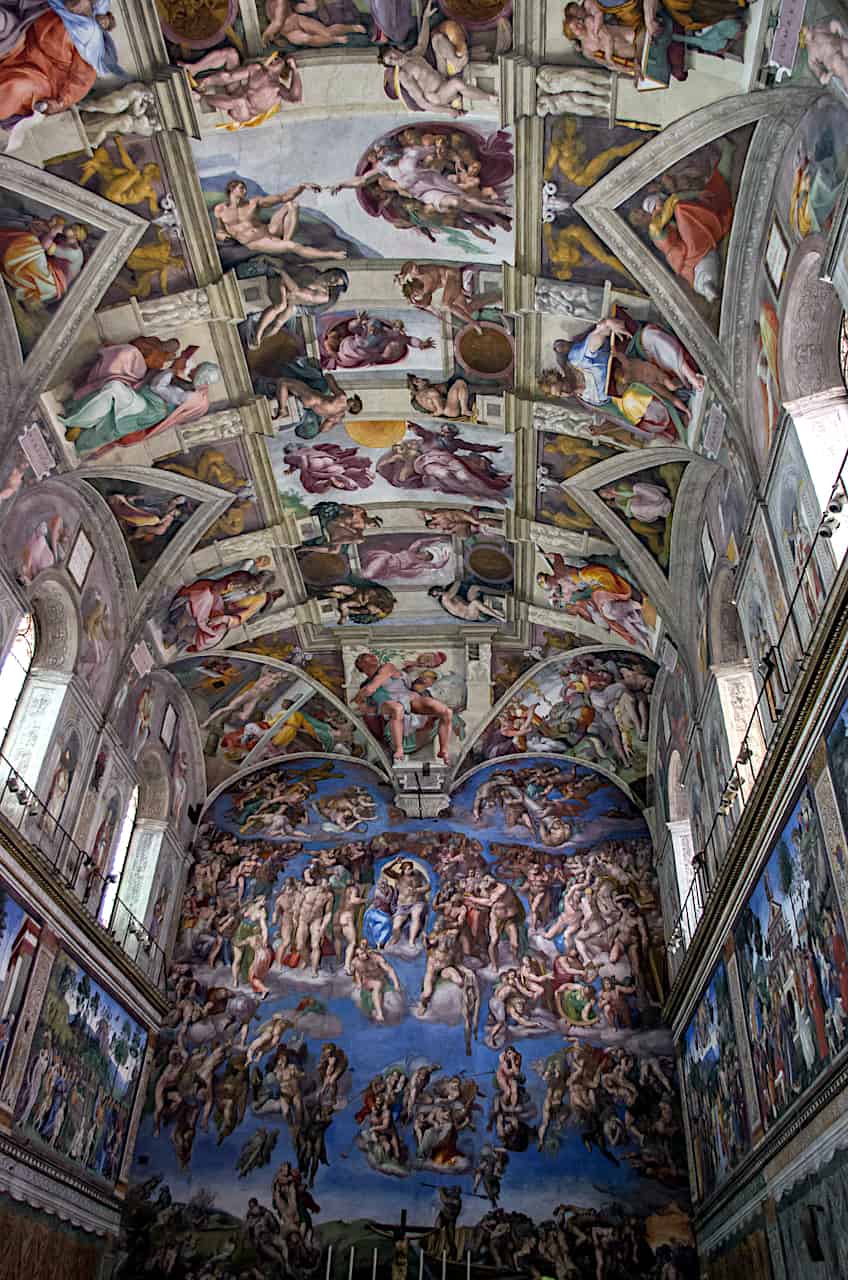 Michelangelo Sistine Chapel Ceiling and Altar Wall