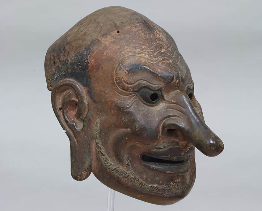 Old Japanese Oni Mask