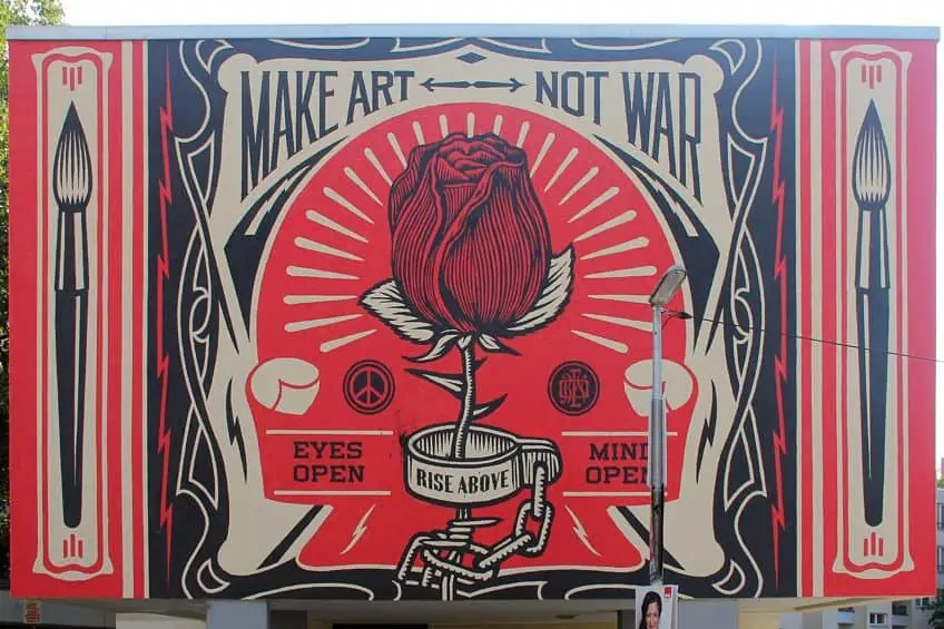 Shepard Fairey Graphic Style Murals