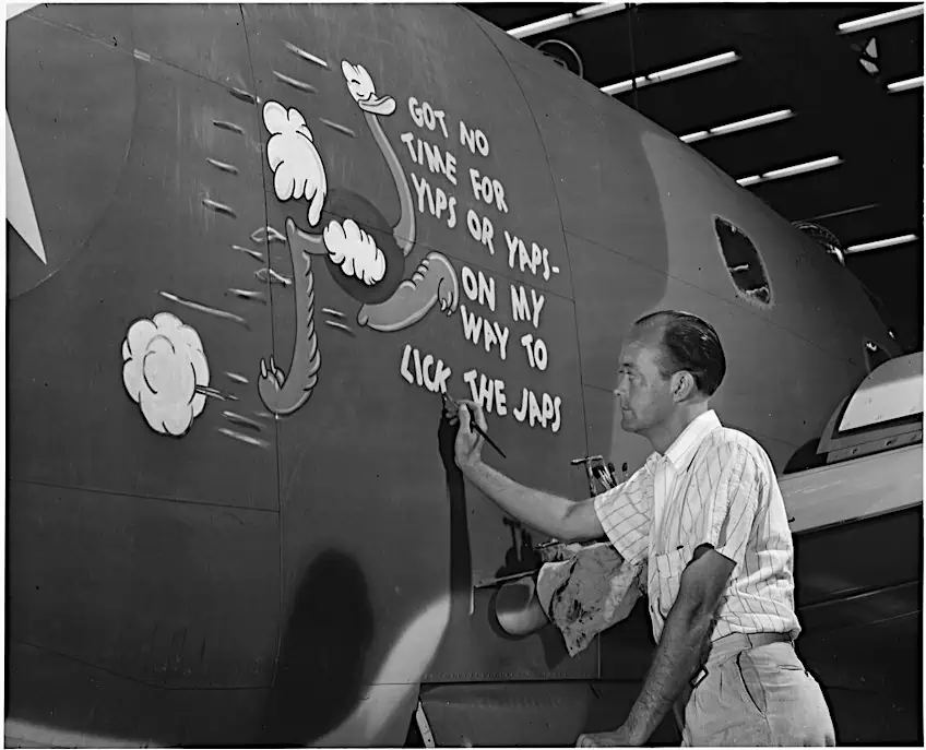 WW2 Nose Art With Slogans