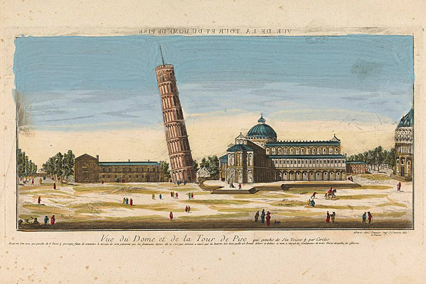 Pisa Tower in 18th Century