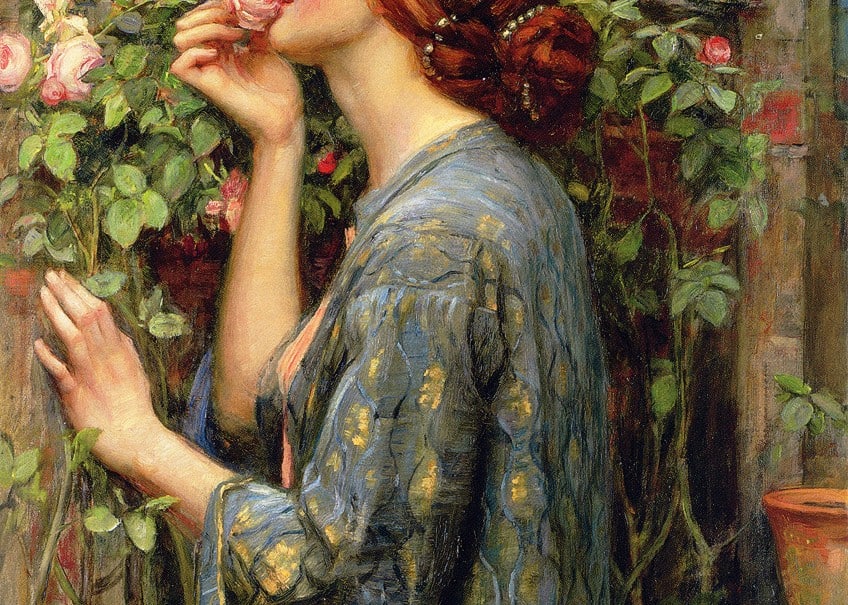 Color in The Soul of the Rose by John William Waterhouse