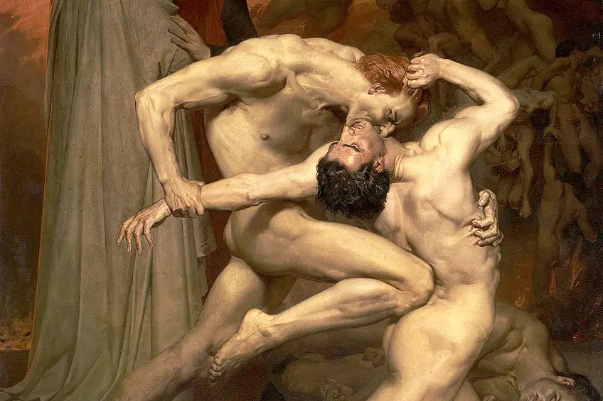 Dante and Virgil in Hell by William Adolphe Bouguereau