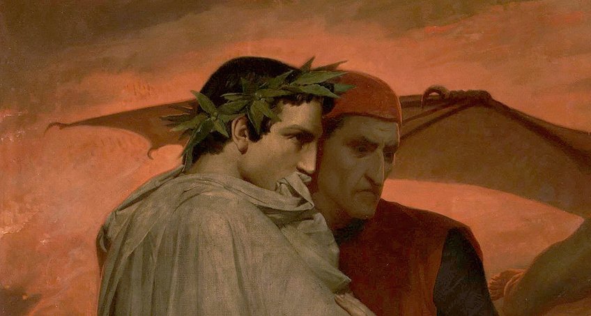 Different Formal Elements in Dante and Virgil Painting