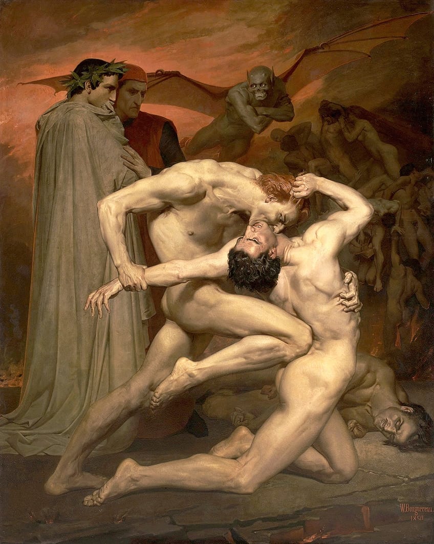 Feature in Dante and Virgil Painting