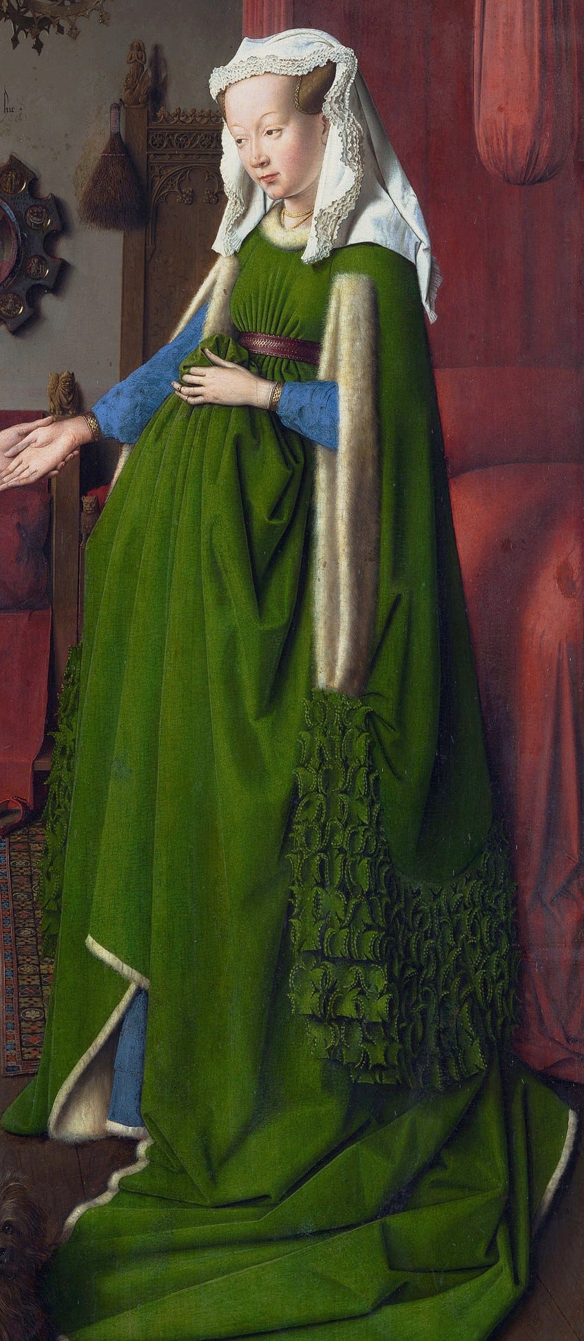Female in the Arnolfini Marriage