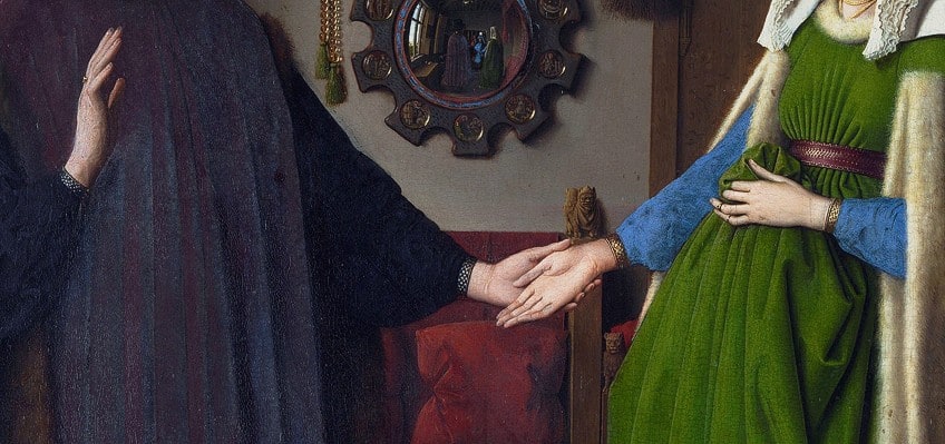 Hand Gesture in the Arnolfini Portrait