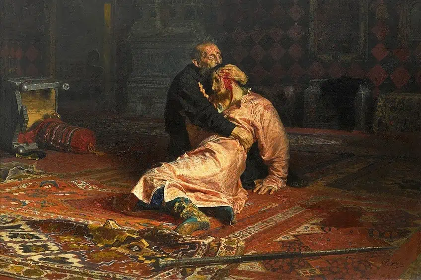 Ivan the Terrible and His Son by Ilya Repin