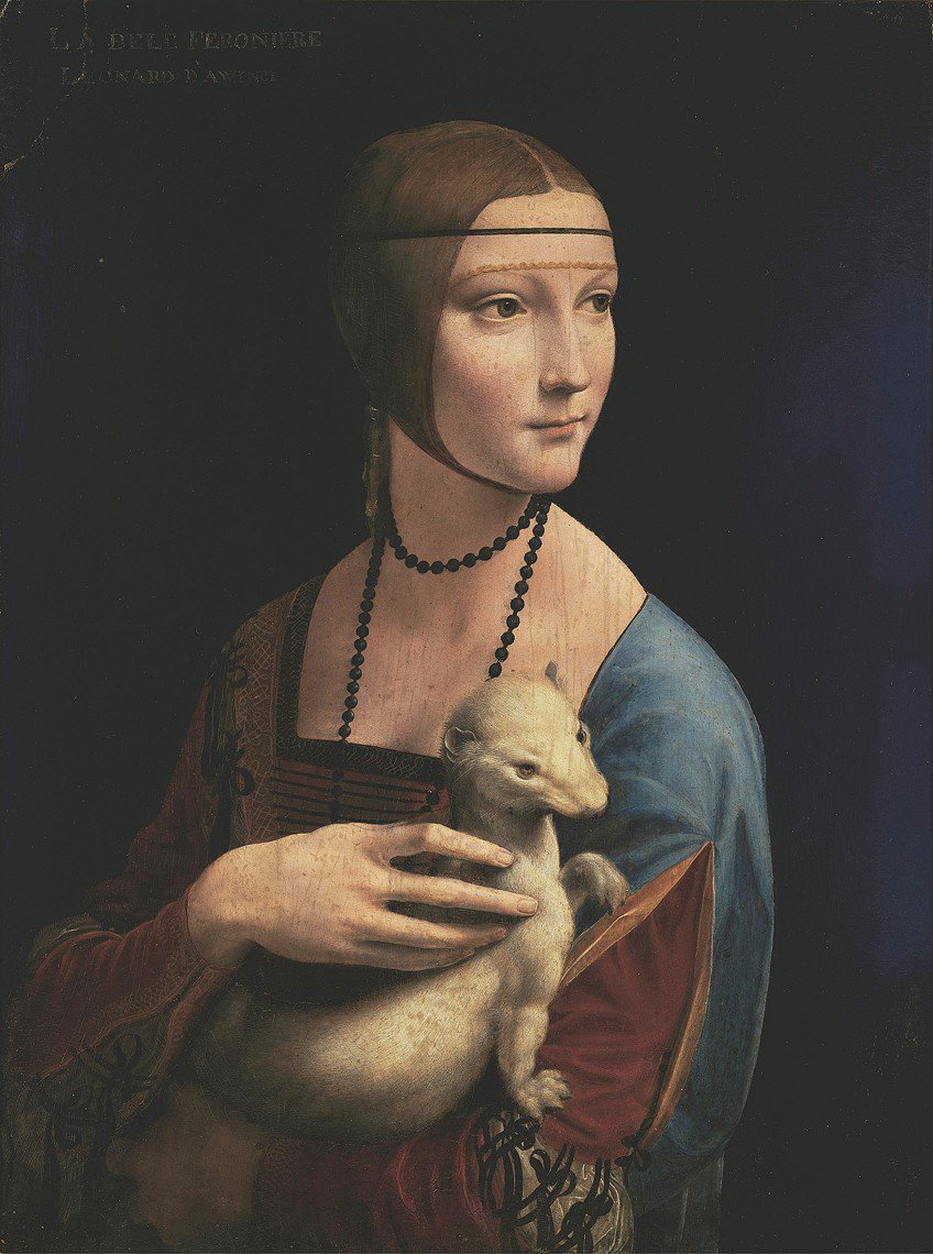 Lady Holding a Ferret