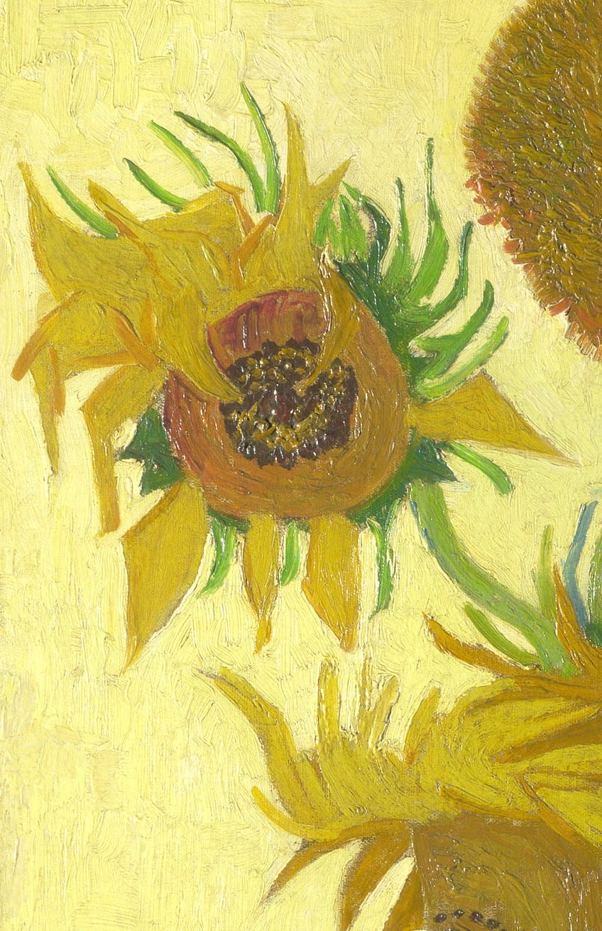 Shape in Sunflowers by Van Gogh