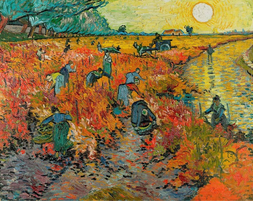 The Red Vineyard Painting