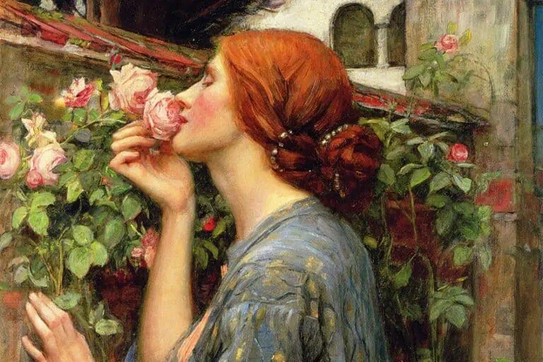 “The Soul of the Rose” by John William Waterhouse – A Glimpse