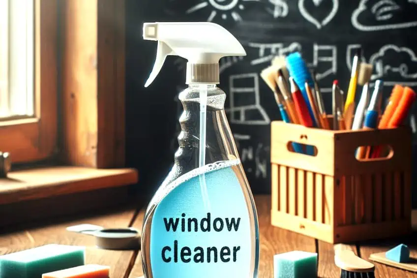 Clean Chalk Marker with Window Cleaner