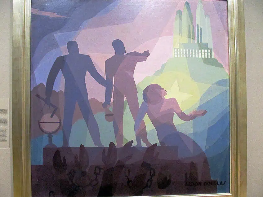 artistic style of aaron douglas