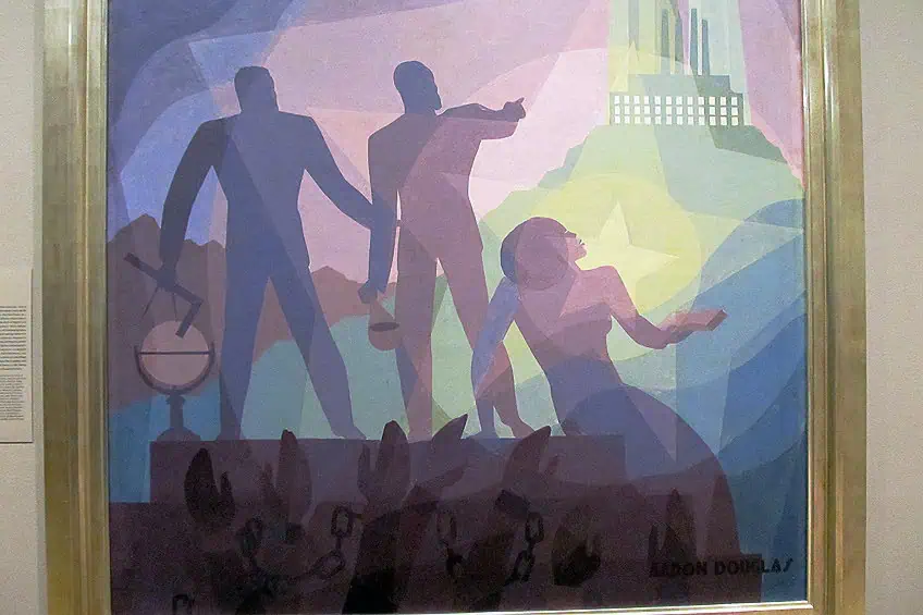 the negro in african setting by aaron douglas