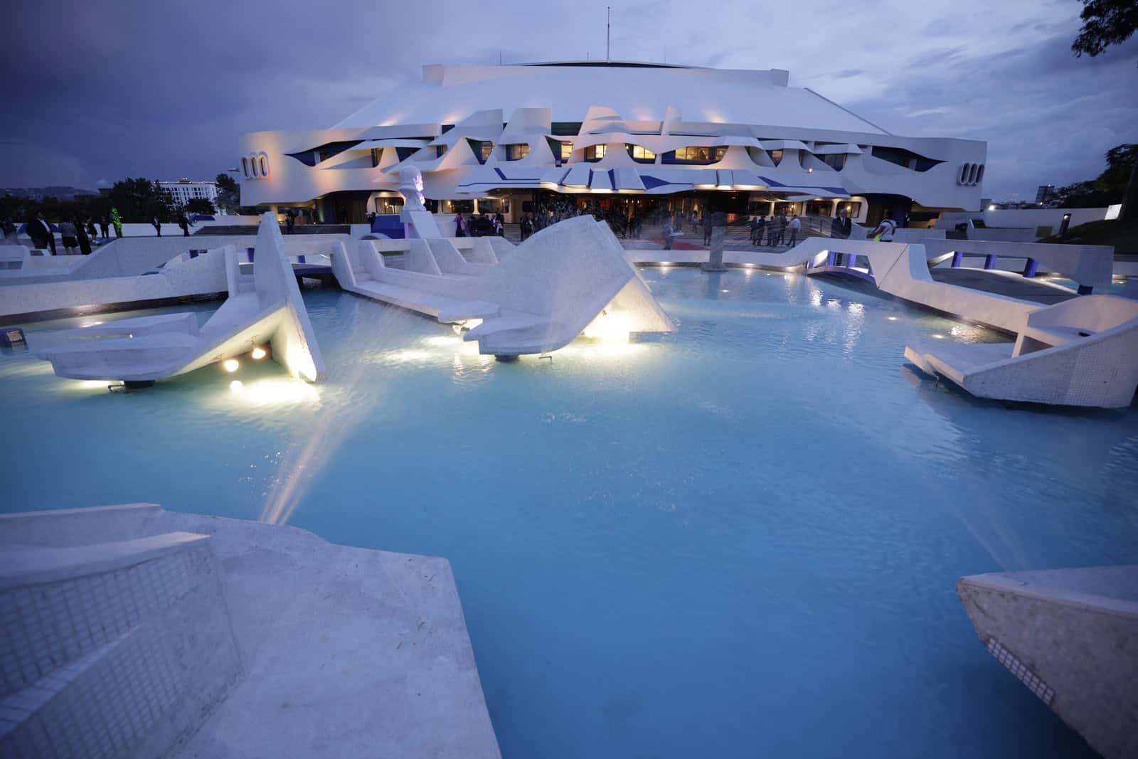 The Centro Cultural Miguel Ángel Asturias in Guatemala City, designed by Efraín Recinos.