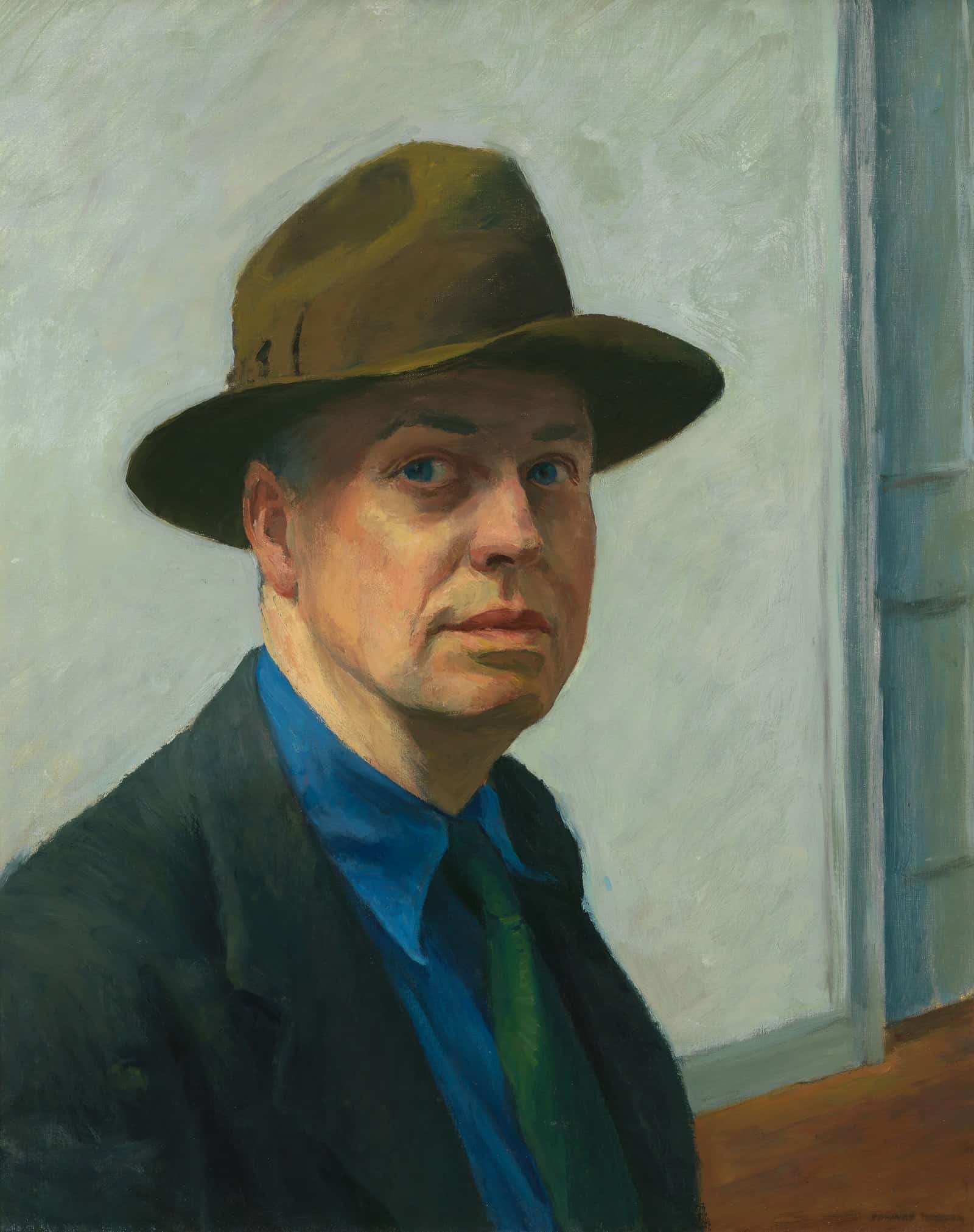 Edward Hopper’s Self-Portrait, painted around 1925 to 1930.