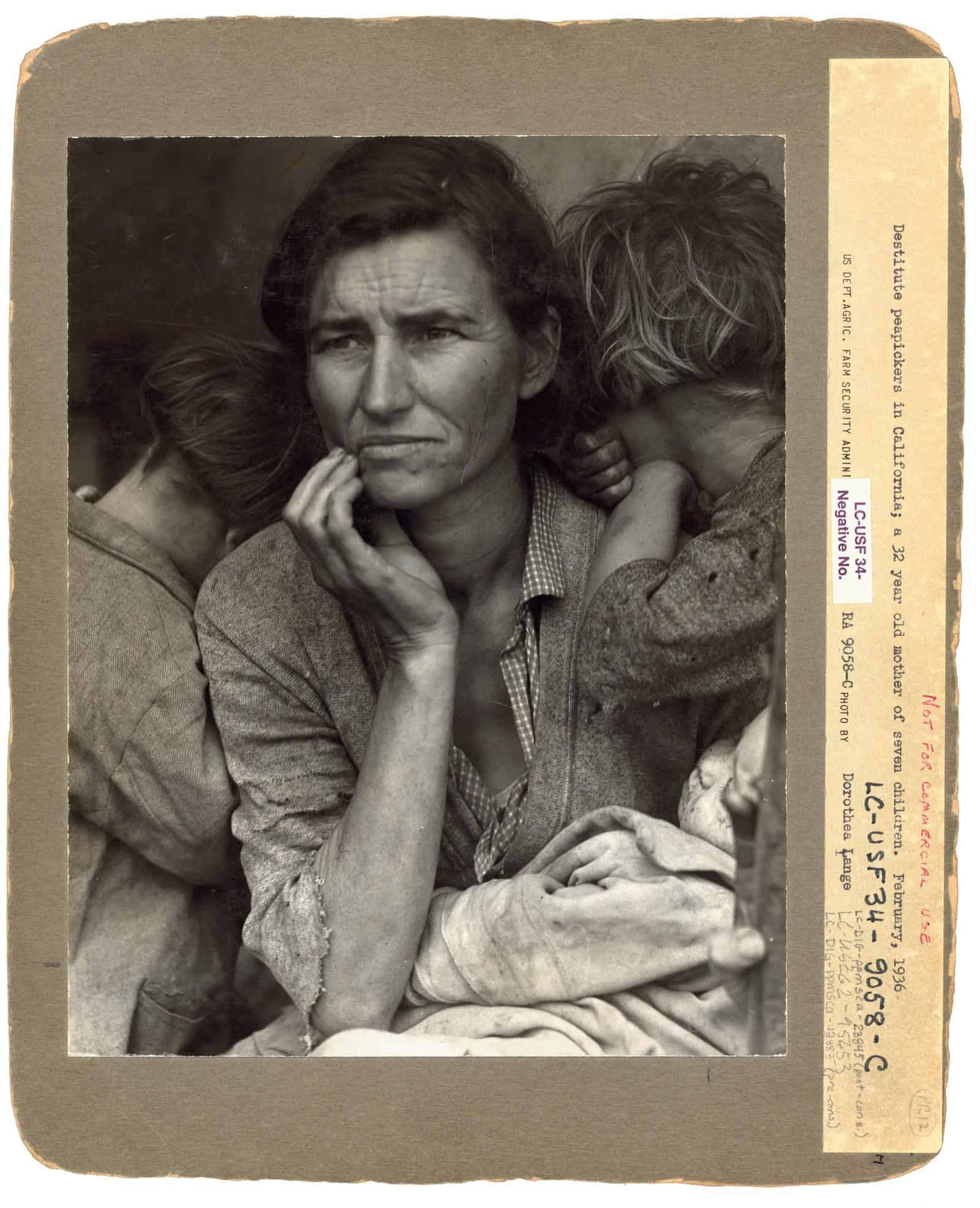 Dorothea Lange’s 1936 photograph commonly known as Migrant Mother.